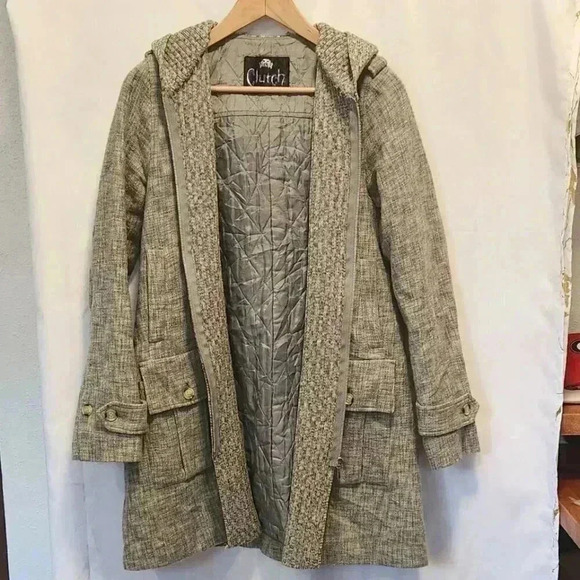 Clutch Exclusive‎ Vintage Full Zip Jacket Long Sleeve Hooded READ DESC. FOR SIZE - Picture 2 of 16